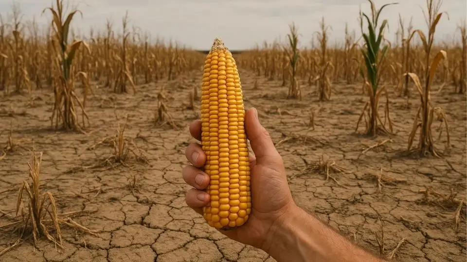 Agricultural fields representing global food security challenges